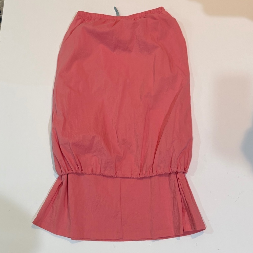 BLANQUE Drapey Coral Lagenlook Boho Women's Skirt Size 1 - Picture 6 of 7